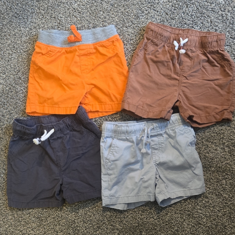 Jumping Beans Kids' Shorts Set - Orange, Brown, Gray, Light Blue